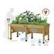 image 4 of Classic Medium Natural Wood Planter | Brown | 1 x Planter