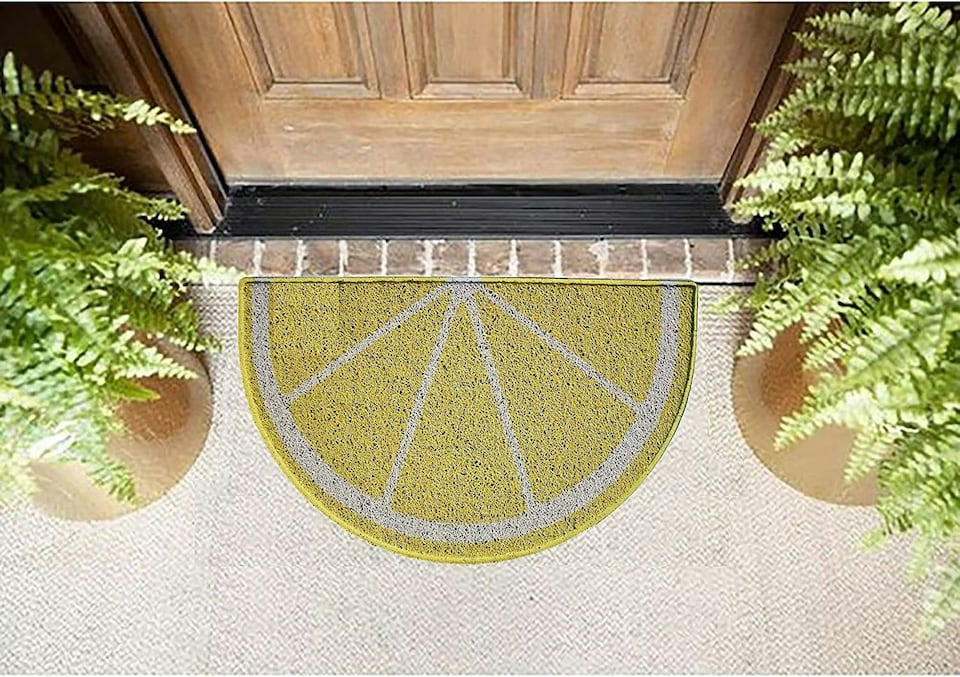 image 1 of Nicoman Lemon Halfmoon Door Mat