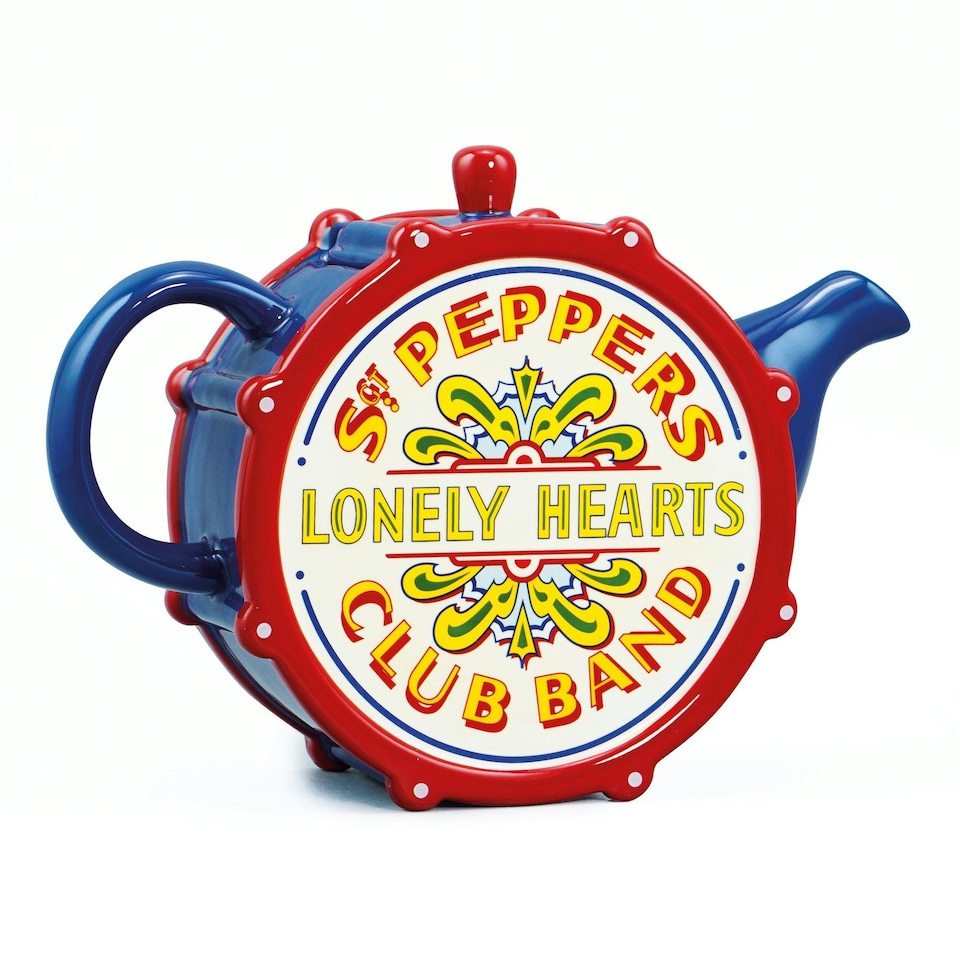 image 1 of Tea Pot Shaped Boxed - The Beatles (Drum Sgt. Pepper)
