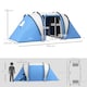 image 5 of Outsunny 2 Bedroom Camping Tent with Living Area, 3000mm Waterproof, Blue