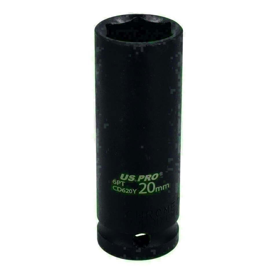 image 1 of 20mm 1/2" Drive Double deep Metric Impacted Impact Socket Single Hex 6 Sided