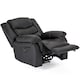image 3 of Seattle Electric Automatic Recliner Home Lounge Bonded Leather Chair (Black)