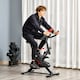 image 2 of HOMCOM Indoor Exercise Bike with Adjustable Height, Resistance