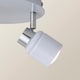 image 5 of ValueLights Benton White IP44 Round Adjustable Ceiling Light | White