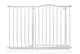 image 1 of Safetots Curved Top Safety Gate, 98cm - 107cm, Matt White, Pressure Fit Stair Gate, Baby Gate for Doors Hallways and Spaces, Safety Barrier, Easy Installation