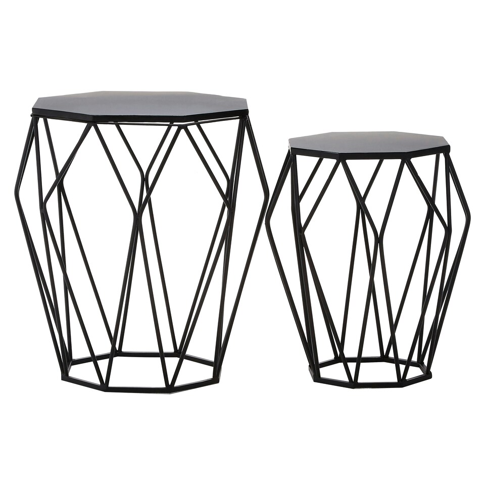image 1 of Interiors by Premier Avantis Convex Black Tables