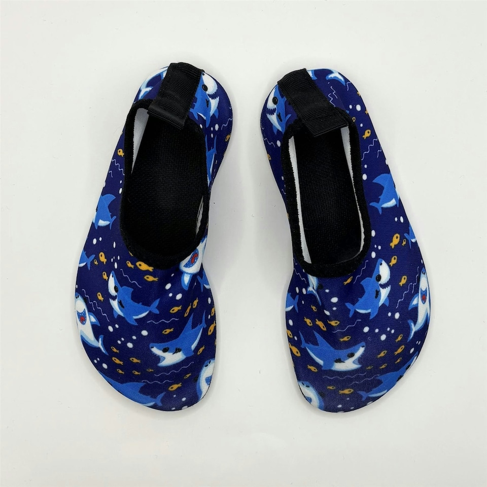 image 1 of Squelch Childrens Water Aqua Shoes - Blue Sharks UK 12-13