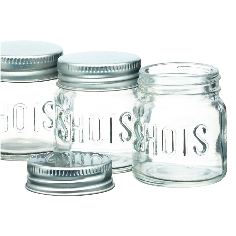 image 1 of BarCraft Mini Glass Drinks Jars Clear | One Size