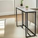 image 4 of Faux Marble Console Table Grey