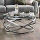image 2 of Viennese Coffee Table in Silver and Clear