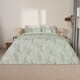 image 1 of OHS Willow Print Reversible Duvet Cover and Pillowcase Set, Super King - Sage Green