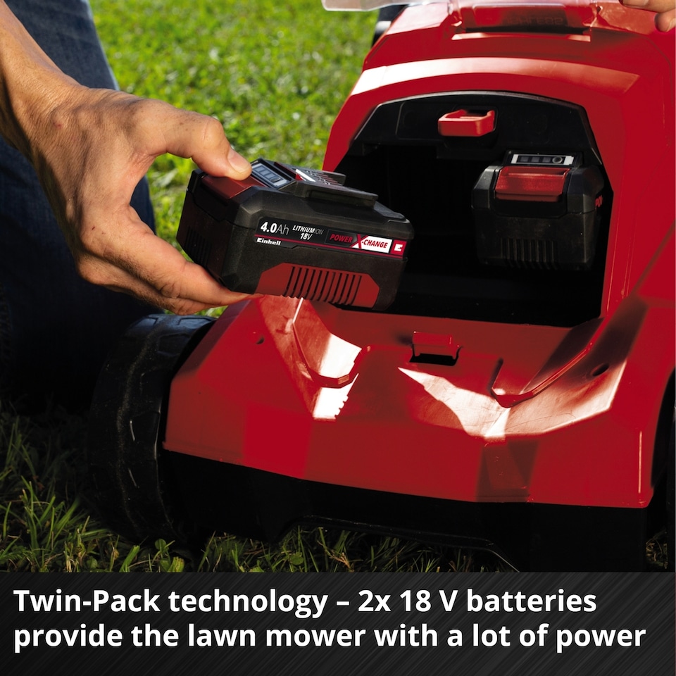 image 1 of Einhell Cordless Lawnmower 38cm 36V PXC RASARRO 36/38 (2x4 Ah)