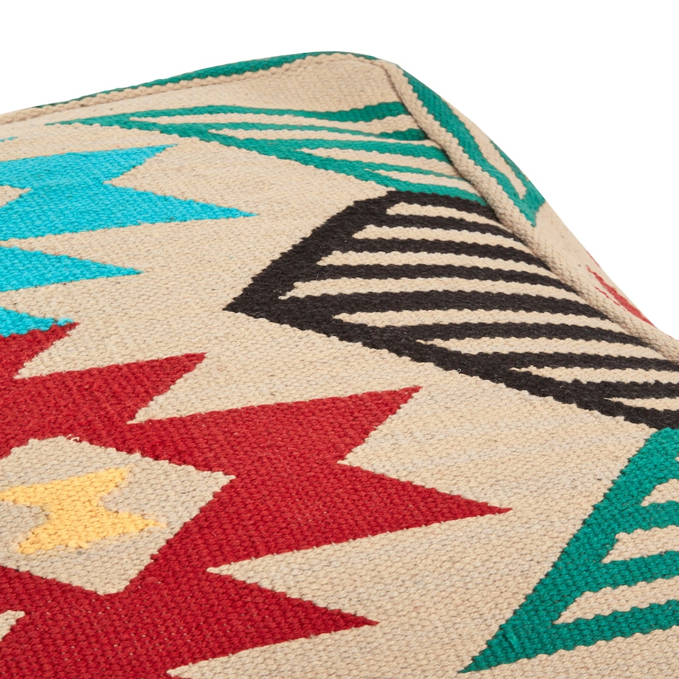 image 1 of Interiors by Premier Cefena Multicolour Pouffe Multi