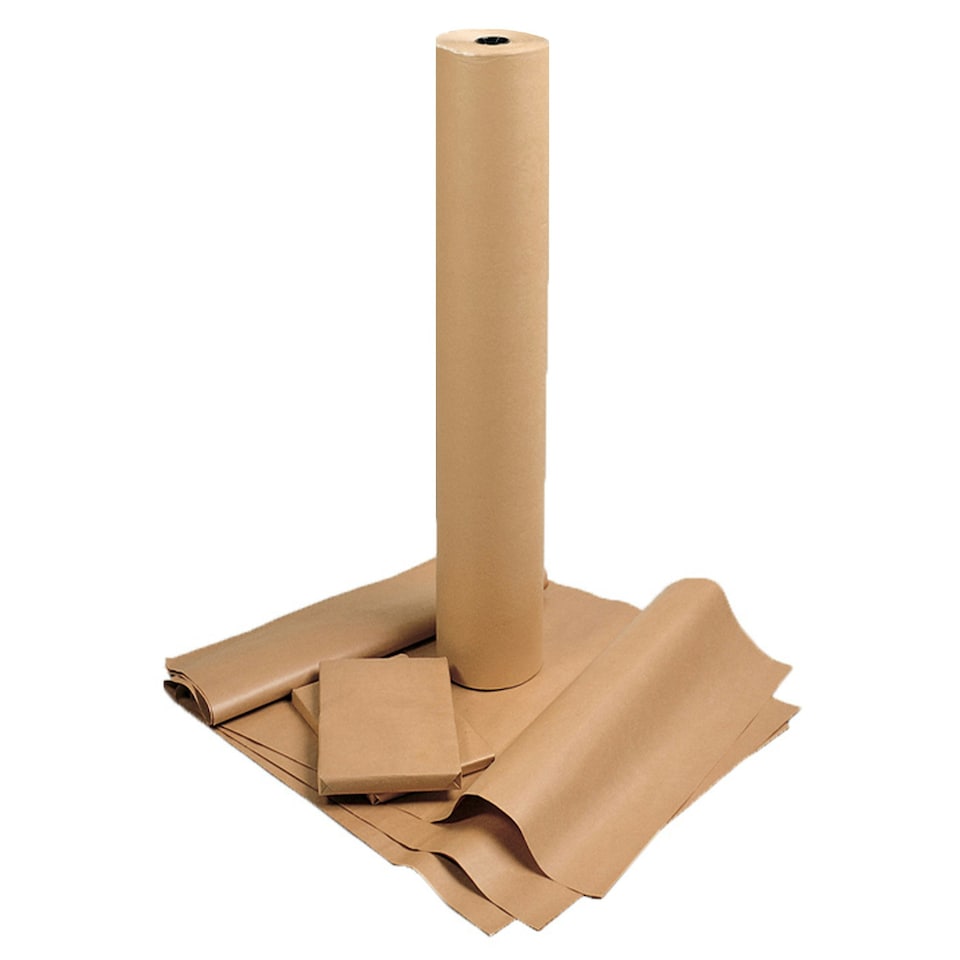 image 1 of 500mm x 100m Brown Kraft Paper Roll For Gift Wrapping, Shipping, Arts & Crafts