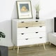 image 7 of HOMCOM Chest of Drawers, 5 Drawer Storage Cabinet Unit Bedroom Living Room