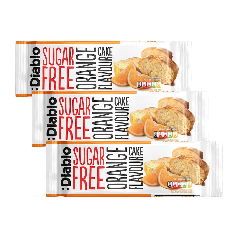 image 1 of Diablo Sugar Free Orange Cake 200g 3 Pack