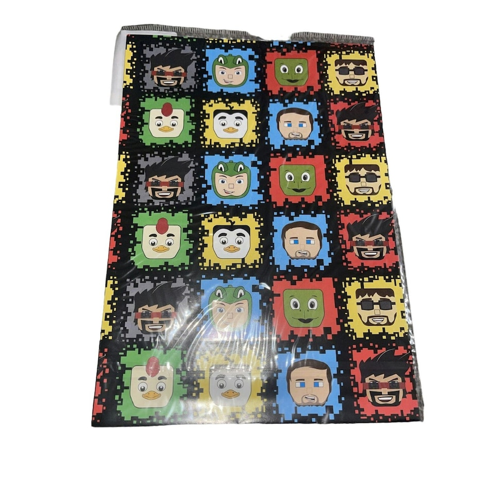 Tube Heroes 2 Characters Gift Wrap Sheets Set - Multicoloured - One Size
