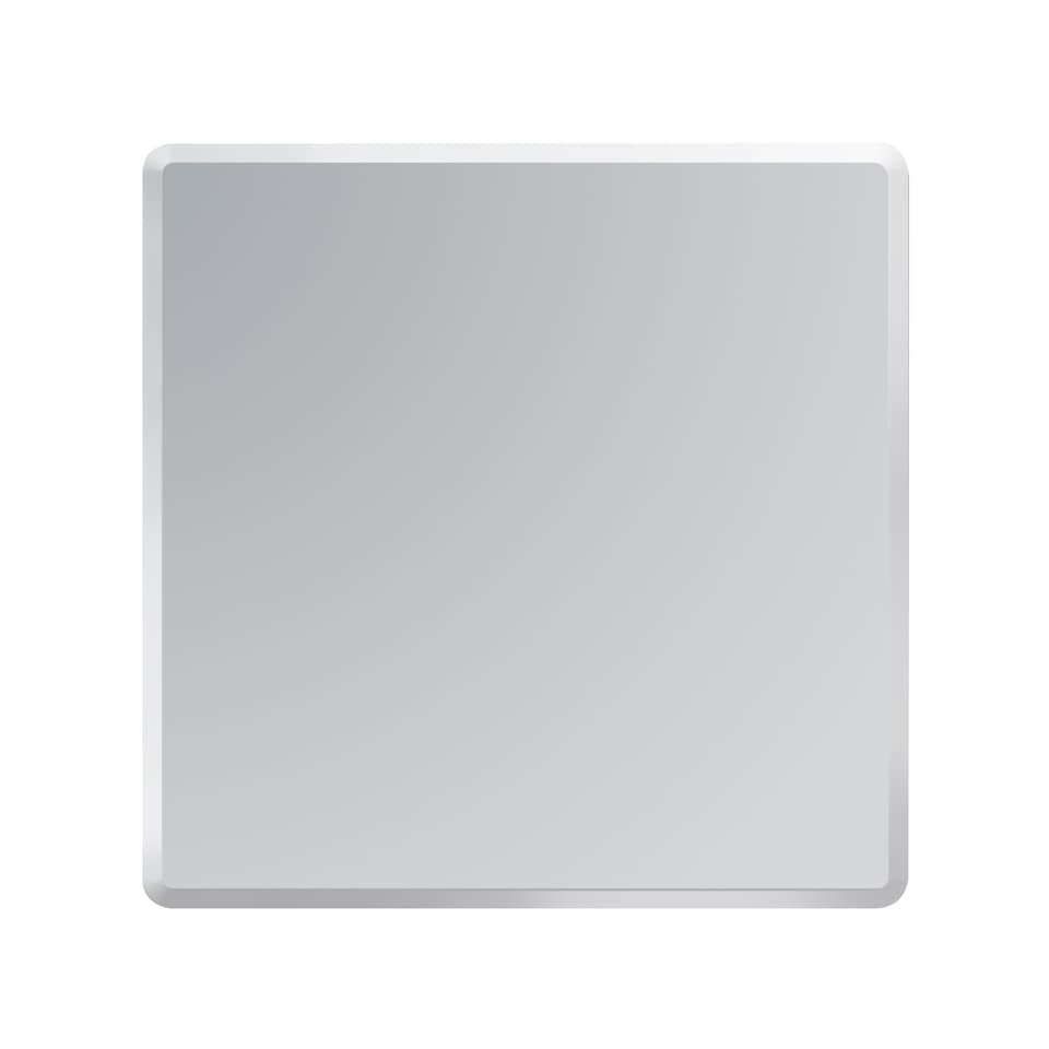 image 1 of Showerdrape Trafalgar Square Wall Mounted Frameless Bevelled Edge Bathroom Mirror 45 x 45cm | Chrome | Mirror | 1