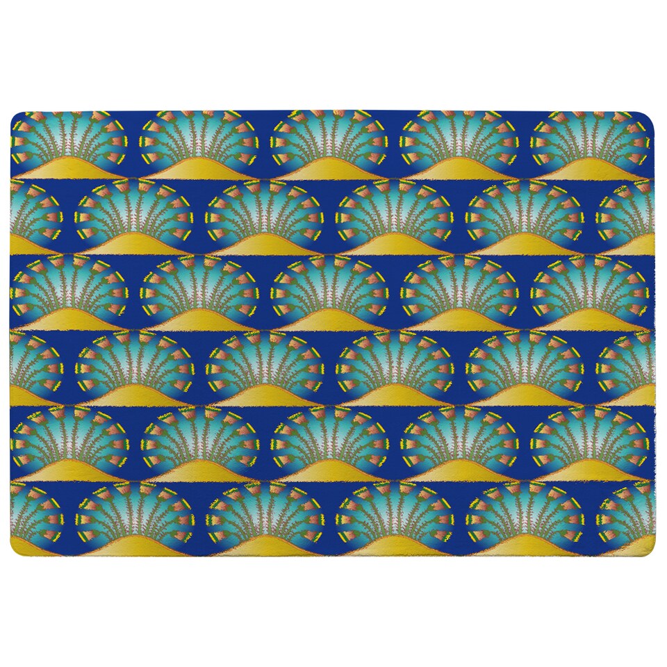 image 1 of Egyptian Style Motif Designer Rug | Multi