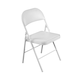 image 8 of Oypla Heavy Duty White Padded Folding Metal Desk Office Chair Seat