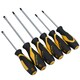 image 4 of 6pc Screwdriver Set Slotted / Flat, Phillips & Pozi Head With Soft Grip Handles