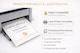 image 4 of 50 Sheets White Textured Paper - 110gsm White
