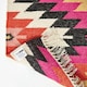 image 5 of Homescapes Jakarta Handwoven Geometric KIlim Wool Hall Runner - 66 x 200 cm | Pink | Pink, orange, black, white and yellow