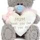 image 2 of Me to You Thank You Mum 21cm Cuddly Plush Bear Official Collection