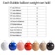 image 2 of Orange Round Bubble Balloon Weights 75g - Pack of 25 | Orange