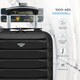 image 9 of 40x30x20cm Wizz Air & Vueling Maximum Size Free Cabin Carry On Lightweight 4 Wheel ABS Hard Case Suitcases Cabin Carry On Hand Luggage Silver | Silver | Cabin Bag