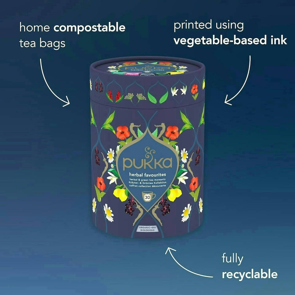 image 1 of Pukka Herbs Favourites Herbal Tea Gift Set, Ideal Gifts, 30 Teabags, 5 Flavours