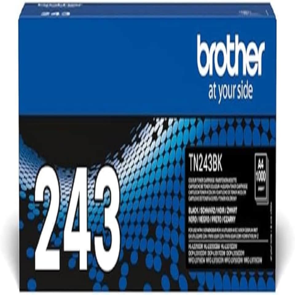 image 1 of Brother TN-243BK Toner Cartridge, Black, Single Pack, Standard Yield, Includes 1 x Toner Cartridge, Brother Genuine Supplies