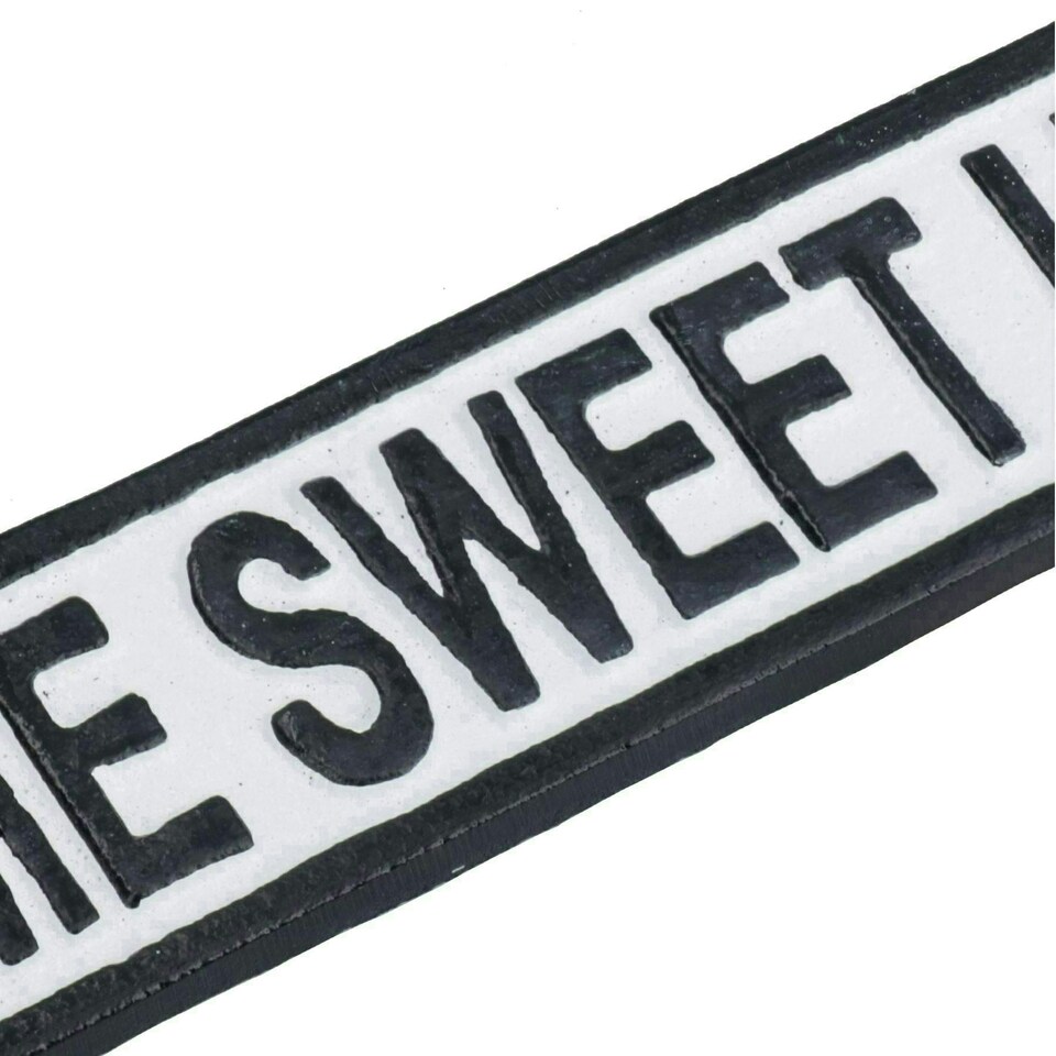 image 1 of Home Sweet Home Cast Iron Sign Plaque Door Wall House Gate Post Yard Hall