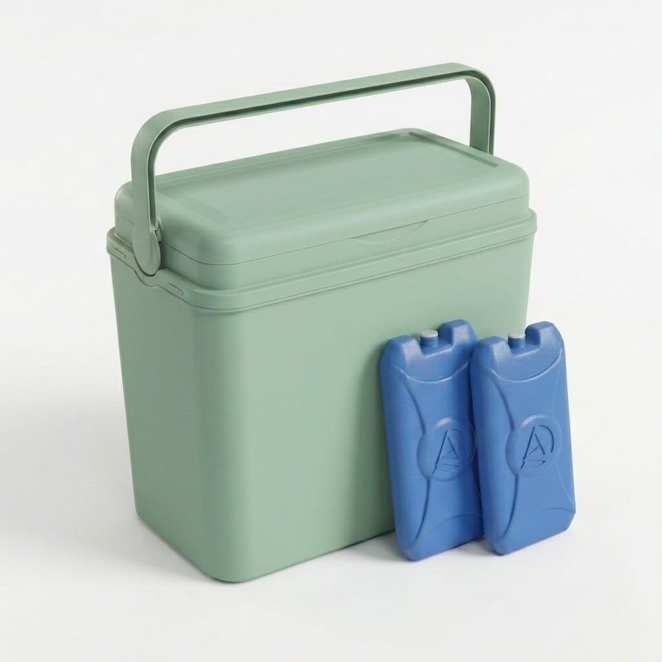 image 1 of Large 24L Pastel Coloured Cooler Box