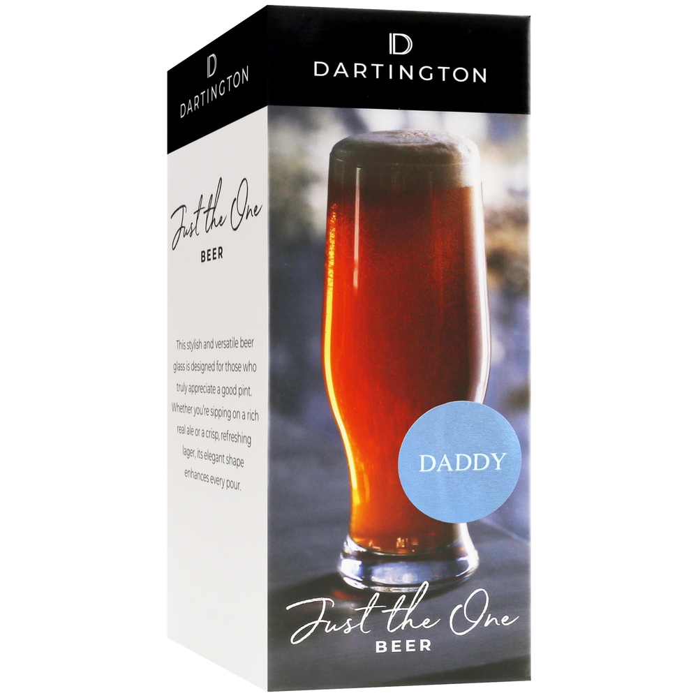 Dartington Just The One Beer - Daddy in Clear | Size: 350ml