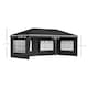 image 5 of Outsunny 3 x 6m Heavy Duty Gazebo Marquee Party Tent with Storage Bag Black