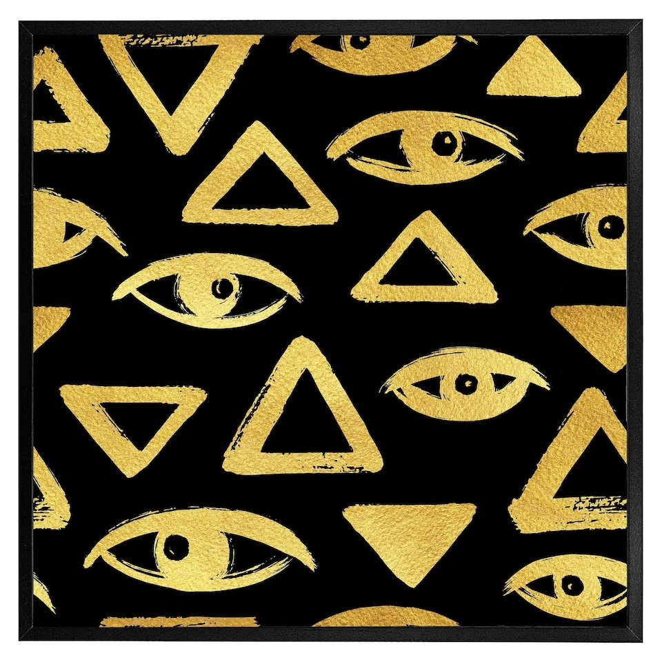 image 1 of Eyes & pyramids (Picture Frame) Grey | XS