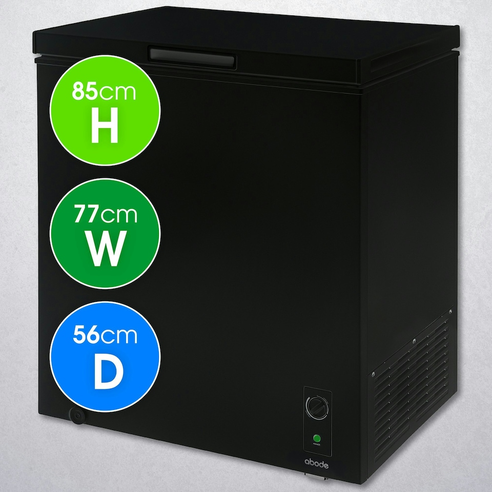 image 1 of Abode A198CF0E1B Chest Freezer 198L Black Suitable for Garages & Outbuildings Black