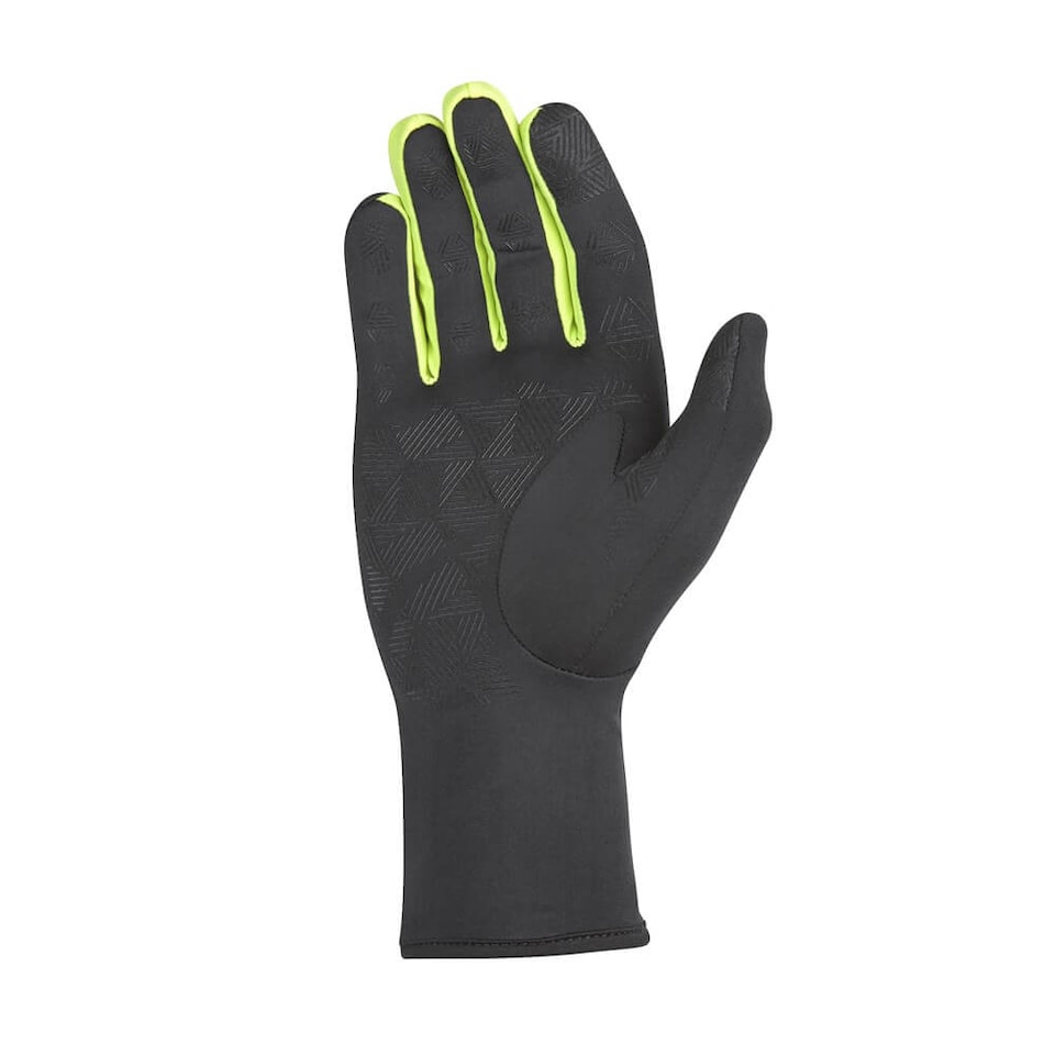 image 1 of Reebok Running Gloves — Black XL with Smart Touch Tech & Reflective Detail | Black | BLACK | XL