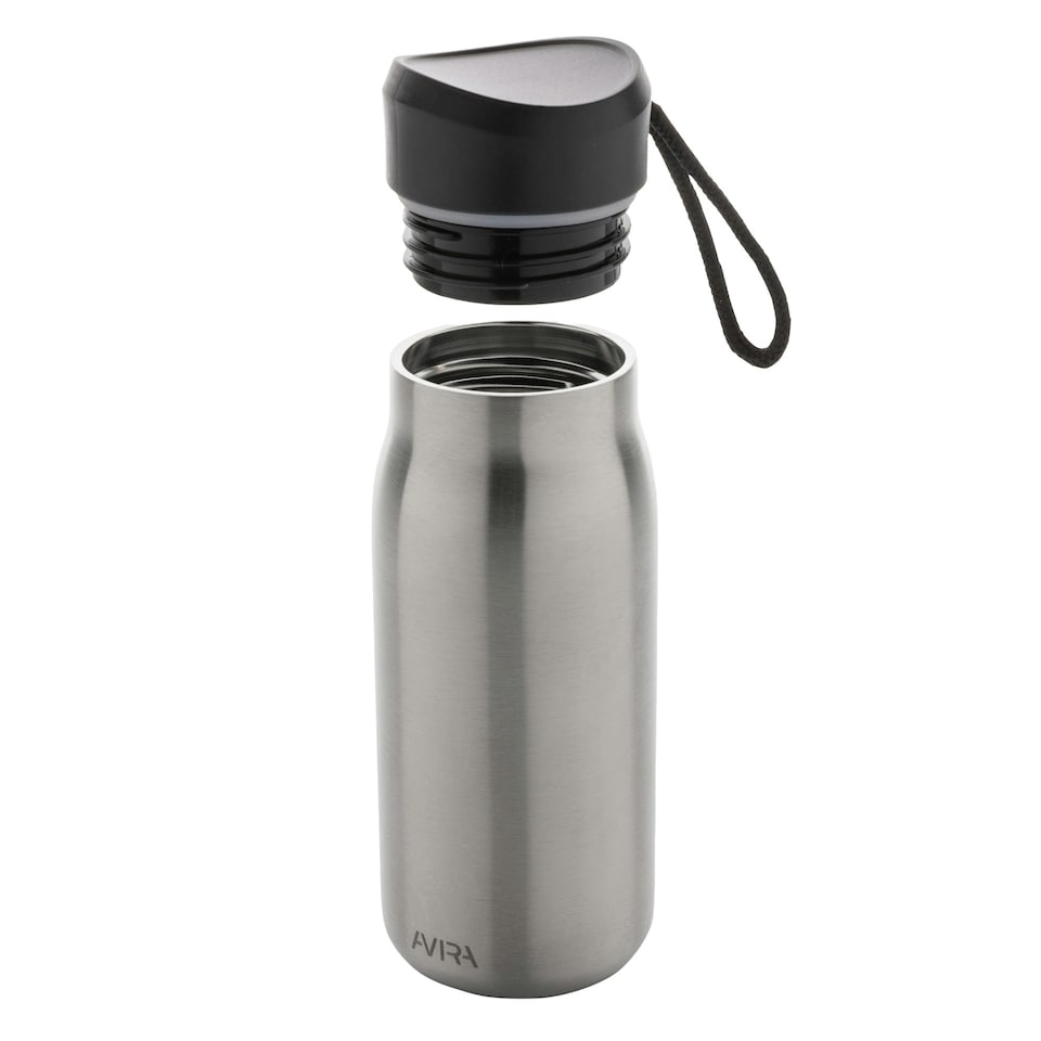 image 1 of Avira Ain Mini Recycled Stainless Steel 150ml Water Bottle - Silver - One Size Silver | One Size