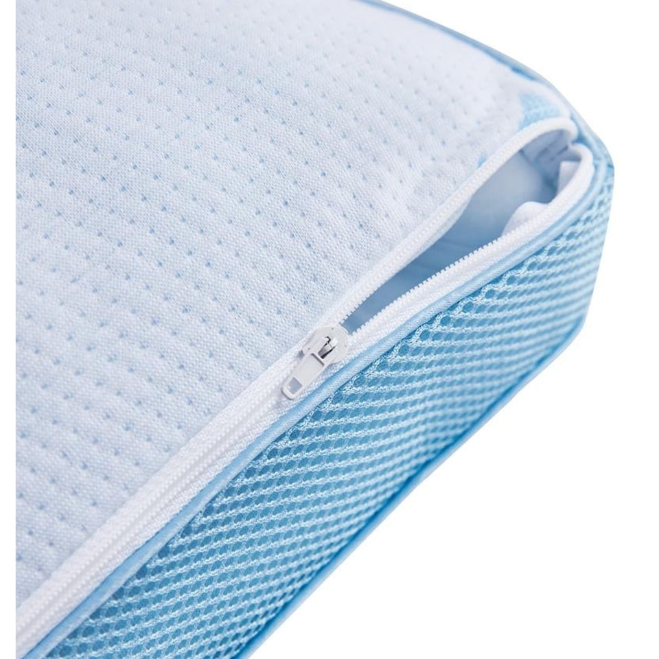 image 1 of Ezysleep Medium Support Air Flow Memory Foam Pillow Premium Supersoft and Thick | White