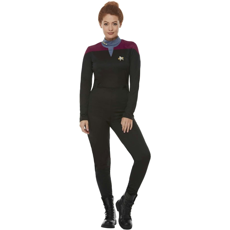 image 1 of Star Trek Voyager Womens/Ladies Uniform Costume Set - Maroon - 6 UK 6