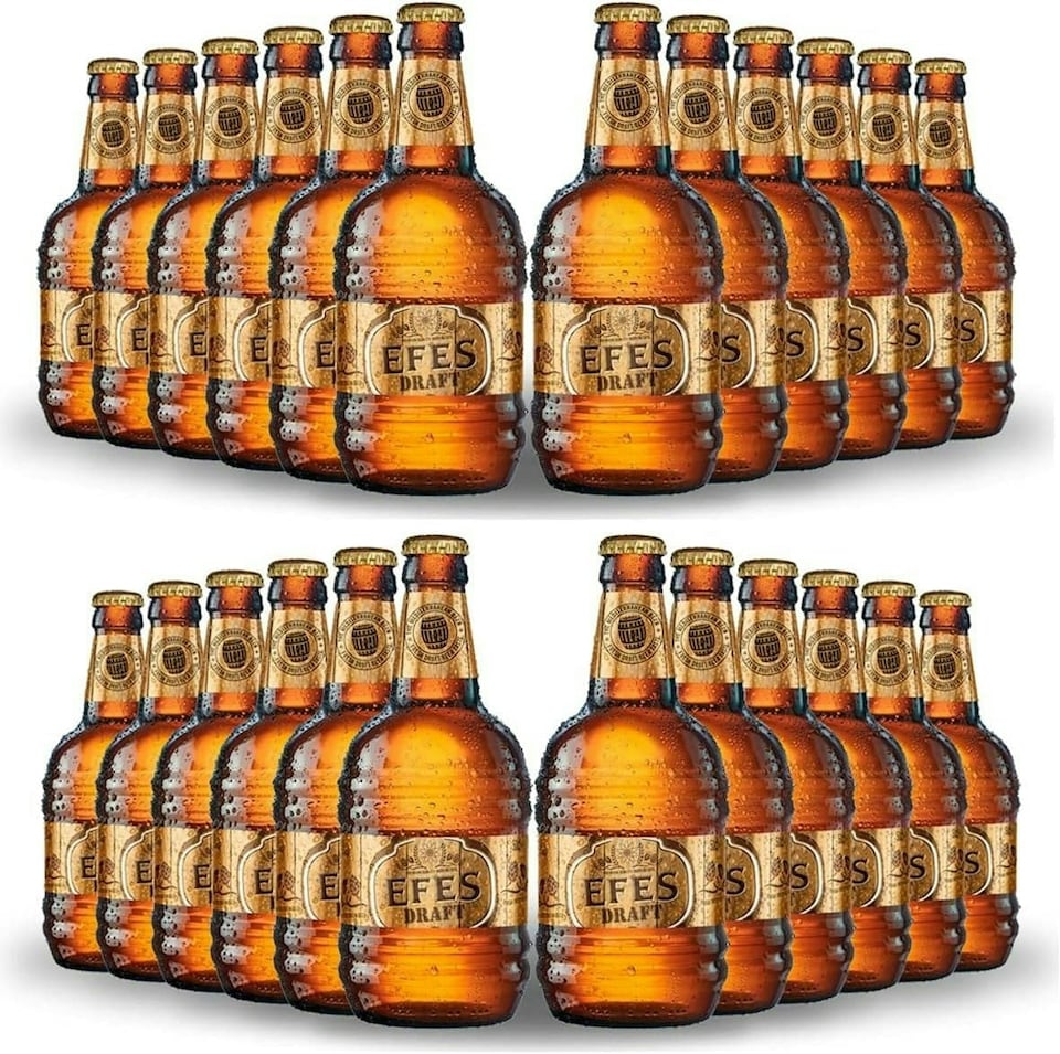 EFES Draft Turkish Lager case of 24 x 500ml Bottles