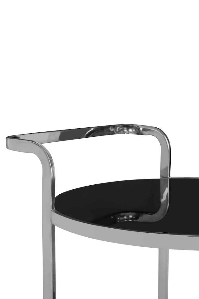 image 1 of Orsina Stylish 2 Tier Drinks Trolley, Durable Garden Drinks Trolley, Ample Storge Kitchen Storage Trolley On Wheels