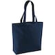 image 1 of Brand Lab Plain Organic Oversized Tote Bag - Navy - One Size Blue