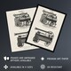 image 2 of Lokomobilen Locomotive Steam Train Engine Vintage Framed Wall Art Print 12X16"