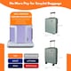 image 3 of ABS Cabin Luggage 45×36×20 Lightweight Carry-On with TSA Lock | Green | Mint Green | Cabin Bag