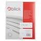 image 1 of Blick 8 Per Sheet 25 Sheets, 99.1mm x 67.8mm, Rectangular, White, 200 Labels