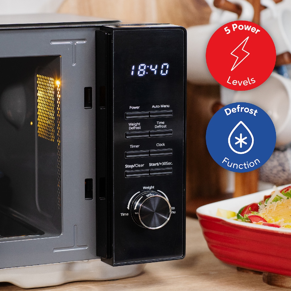image 1 of Russell Hobbs RHFM2365B 23L Flatbed Digital Microwave in Black