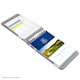 image 3 of Premium Ostrich Golf Scorecard Holder - Navy / Grey